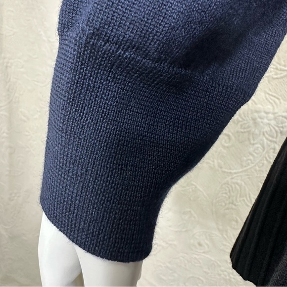 Carlisle Collection Merino Wool Cable Neck Quarter Zip Sweater - Picture 4 of 12